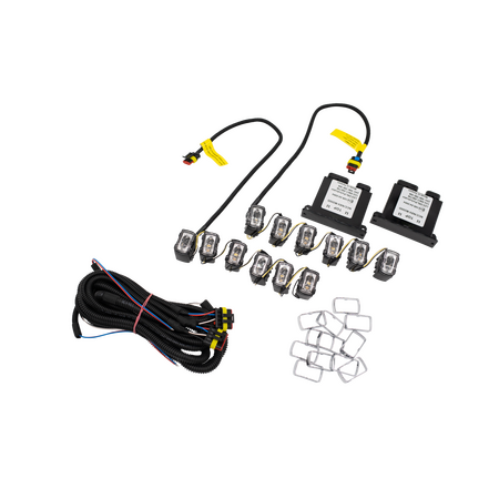 Nolden NCC Transformer Pro LED Tagfahr- und Positionsleuchte, Low Angle, 6 Module, schwarz, Satz