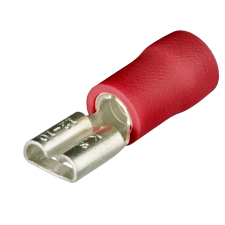 Connector, red 2.8 x 0.5 mm