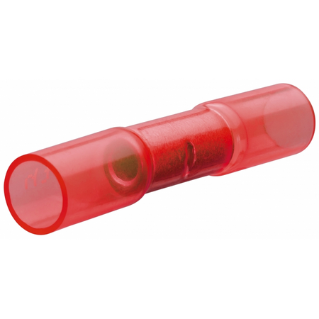 Connector with heat shrink, red