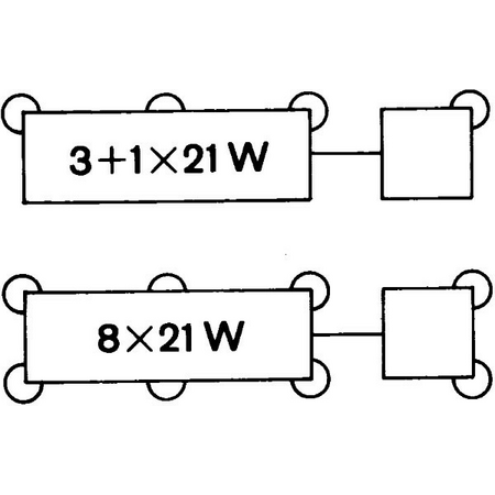 HELLA flasher unit, 4 pins, 3+1x21 W, 24 V