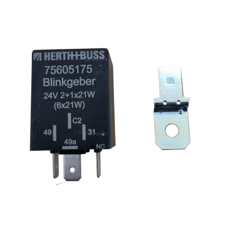 Herth+Buss flasher unit, 4 pins, 2+1x21 W, 24 V