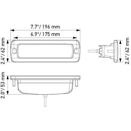 HELLA 6.2 Mini LED Lightbar Arbeitsscheinwerfer, Flood, Einbau