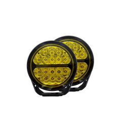 STRANDS Bush Ranger 7 LED Scheinwerfer, gelbes Licht, Paar