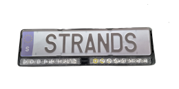 STRANDS Nuuk E-Line Duo Black Kennzeichen-Fernscheinwerfer