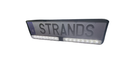 STRANDS Nuuk E-Line Duo Black Kennzeichen-Fernscheinwerfer MB Vario